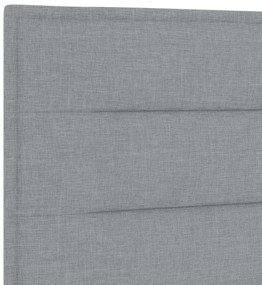 Cabeceira Design Linhas Cinza Claro 90 cm Tecido