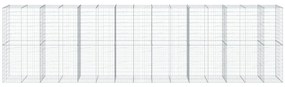 Cesto gabião com cobertura 750x100x200 cm ferro galvanizado