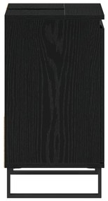 Armário de Pia de Banheiro vidaXL Carvalho Preto 65x33x60 cm Madeira d