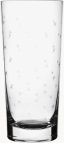 Copos altos em cristal artesanal Stars, conjunto de 4