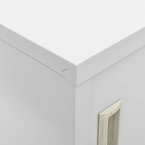 Cacifos 2 pcs 90x45x92,5 cm aço cinzento-claro