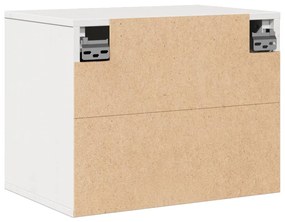 Armário de parede 45x30x35 cm madeira de pinho maciça branco