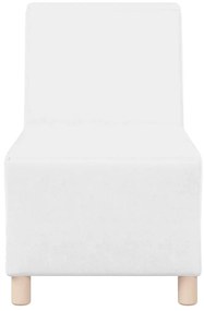 Cadeiras de Sofá 3 pcs Branco 55 x 74 x 82 cm Couro sintético