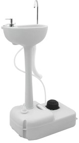 Mesa de Camping vidaXL Cinza Fresco