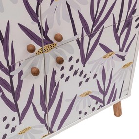 Armário Multiuso Multilux – Branco, Roxo, Lilás – 95x111x36 cm
