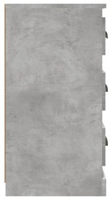 Aparadores 2 pcs derivados de madeira cinzento cimento