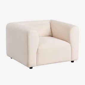 Poltrona Fogler Bombazina Crema Linho - Sklum