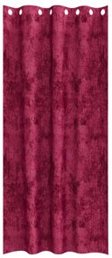Cortinas de Veludo 2 pcs com Ilhós Vinho 245x140 cm