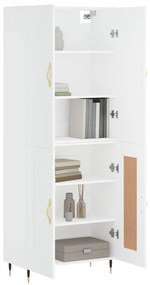 Armário alto 69,5x34x180 cm derivados de madeira branco