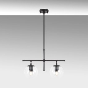 Candeeiro de Teto Roe – Preto – 52 x 15 x 36-76 cm