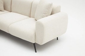 Sofá de Canto Side – Creme – 252x77x82 cm