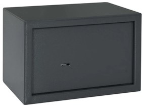 Cofre com Fechadura de Chave Cinza Escuro 20x31x20 cm Aço