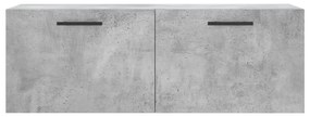Armário parede 100x36,5x35cm derivados de madeira cinza cimento