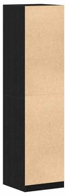 Guarda-roupa vidaXL em Carvalho Preto de 50x50x200 cm em Madeira de En