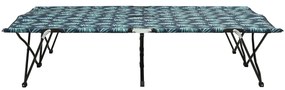Espreguiçadeira/cama dobrável p/ 2 pessoas aço estampagem folha