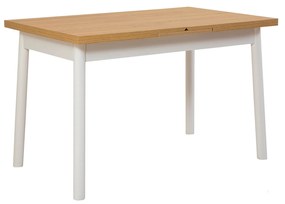 Conjunto de Mesa de Jantar Extensível Oliver – Branco – Mesa: 120x77x7