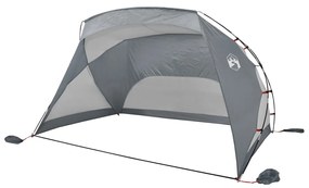 Tenda de praia 274x178x170/148 cm poliéster 185T cinzento