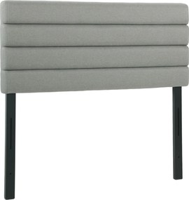 HOMCOM Cabeceira de Cama 140 cm Altura Ajustável em 3 Níveis 106/116/126 cm Estofada em Linho Cinza | Aosom Portugal