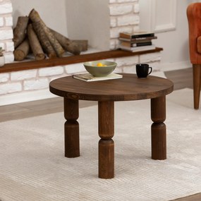 Mesa de Centro Ida – Nogueira – 60x40x60 cm