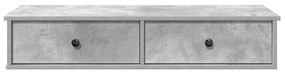 Prateleira parede c/ gavetas 100x37,5x19cm derivados de madeira