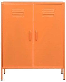 Armário de arrumação aço 80x35x101,5 cm laranja