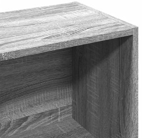 Estante 57x28,5x107,5 cm derivados de madeira cinzento sonoma
