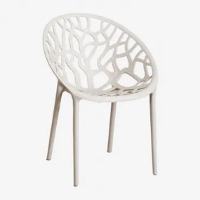 Stackable Garden Chair In Polypropylene Ores Tapioca Bege - Sklum