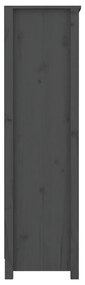 Estante 80x35x126 cm madeira de pinho maciça cinza