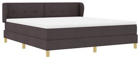 Cama Box Spring vidaXL com Colchão em Castanho Escuro, 180x200 cm de T