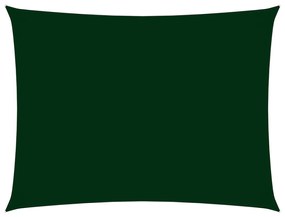 Para-sol vela tecido oxford retangular 2,5x4,5 m verde-escuro