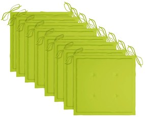 Cadeiras de jardim dobráveis 8 pcs c/ almofadões acácia maciça