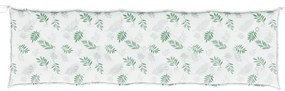 Almofadão banco jardim 180x50x7 cm tecido oxford padrão folhas