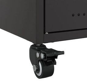 Móvel de TV 68x39x43,5 cm aço preto