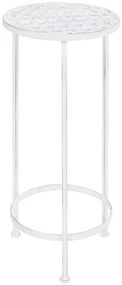 Suporte para plantas 3 pcs estilo vintage metal antigo branco