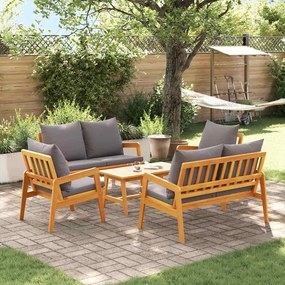 vidaXL Conjunto bistro 5 pcs Castanho Madeira Sólida de Acácia