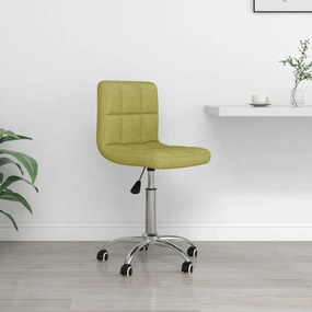 Cadeira de escritório giratória tecido verde