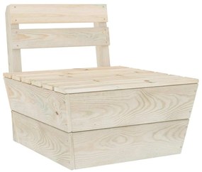 2 pcs conjunto lounge de jardim madeira de abeto impregnada