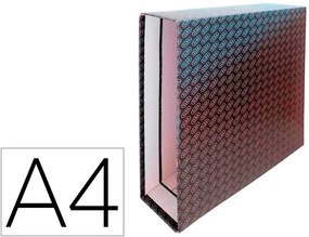 Caixa para Pasta de Arquivo de Alavanca Cartão Forrado Elba Din A4 Lombada 85 mm Preto