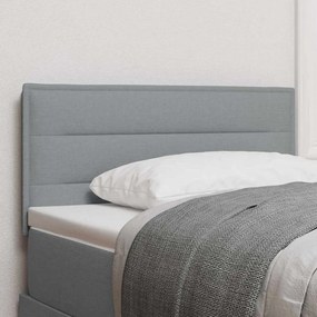 Cabeceira vidaXL Design Linhas Cinza Claro 90 cm Tecido