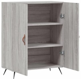 Aparador 69,5x34x90 cm derivados de madeira cinzento sonoma