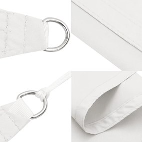Para-sol vela tecido oxford triangular 2,5x2,5x3,5 m branco