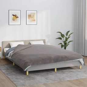 vidaXL Manta pesada c/ cobertura 13 kg 200x200 cm tecido cinzento