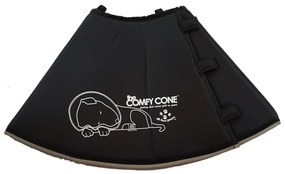 428419 All Four Paws Colar de recuperação para cães Comfy Cone M 20 cm preto