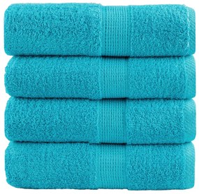 Toalhas de mãos premium SOLUND 4 pcs 30x30cm 600 g/m2 turquesa