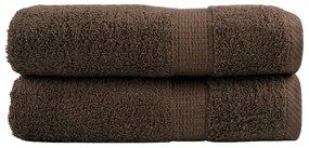 Toalhas de banho premium SOLUND 2pcs 100x150cm 600gsm castanho