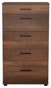 Cómoda "Lyra" - Nogueira - 60x108x44cm - Design Moderno