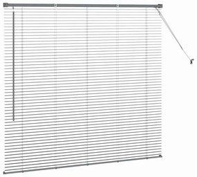 Persiana de Janela Cinzento-escuro 80 x 130 cm Alumínio