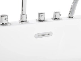 Banheira autónoma em acrílico branco 170 x 80 cm ROTSO Beliani