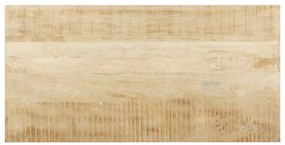 Mesa de jantar 120x60x76 cm madeira de mangueira maciça