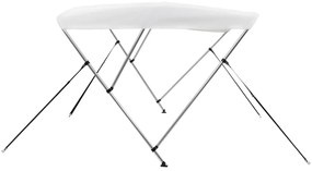 Toldo em 3 arcos Bimini 183x160x137 cm branco
